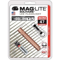 Maglite Solitaire 47 Lumens Rose Gold Led Flashlight With Key Ring Aaa Battery - Case Of: 1