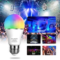 Solarxia Smart Light Bulb Color Changing Bulb Work With Alexa, Echo, Google Home And Ifttt, E27 7W (60 Watts), Set Of 4