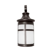 Euri Lighting Eol-Wl17Brz-1030E, Outdoor Patio Integrated Led Wall Lantern, Oil Rubbed Bronze, 12.5 Watts, 1200 Lumens, 3000K Soft White, Energy Star