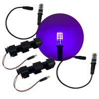 2 Kits Blacklight Led Special Effects Lights For Props Scenery Fluorescent Glow Paints Pigments 12V Dc Battery Operated Low Volt