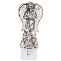 Midwest Silver Angel Night Light 7 Watt Electric Zinc Alloy