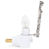 Midwest Silver Angel Night Light 7 Watt Electric Zinc Alloy