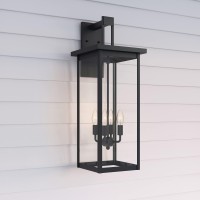 Millennium 2603-Pbk Transitional Four Light Outdoor Wall Bracket Finish, Powder Coat Black