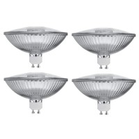 Bluex Bulbs 4 Pack 75R111/Gu10/Fl - 75 Watt Halogen R111 Reflector 120V- Gu10 Base (Twist & Lock) Glass Cover - 75W Flood Light Bulb Halogen Bulb - Landscape, Downlights, Recessed, Track Lighting