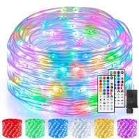 Mlambert 99Ft Rope Lights Outdoor 18 Colors 300 Leds 7 Modes Rgb Fairy String Light With Remote Timer Multicolor Halloween C