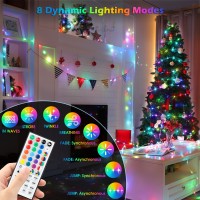 Mlambert 99Ft Rope Lights Outdoor 18 Colors 300 Leds 7 Modes Rgb Fairy String Light With Remote Timer Multicolor Halloween C