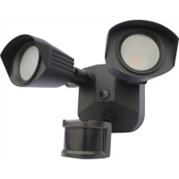 Nuvo 65/213 Led Dual-Head Security Light, 3000K, Motion Sensor, Bronze