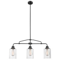 Globe Electric 60490 Annecy Pendant, Dark Bronze With Seeded Glass, Bulb Not Included