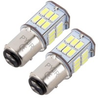 1157 Led Bulb White, Bay15D Led 12V 5W Bulb, Dc10-30V 6000K 800 Lm For Tail/Brake, Backup Light, For Car, Rv, Trailer, Boat, Motorcycle. (Pack Of 2)