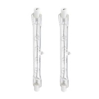 Bluex Bulbs 2 Pack Halogen R7S 118Mm T3 150W Dimmable 1500Lm J Type Linear Double Ended Floodlight Bulb 360 Beam Angle 120V For Work, Security, Landscape Lights, Floor Lamps, Warm White 2700K