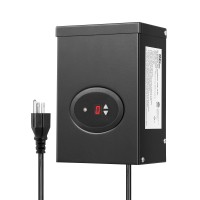 Dewenwils 200Wlow Voltage Landscape Transformer, Outdoor Weatherproof Transformer With Timer And Photocell Sensor, 120V Ac To 12V/14V Ac For Led Lighting, Spotlight, Pathway Light, Etl Listed