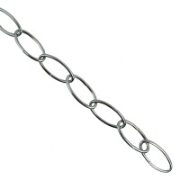 Blue Donuts Chain Extension In Powder Coated Chrome, 36 Inches Long, Strong Hold