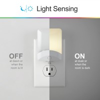 Ge Color-Changing Led Night Light, Plug Into Wall, Dusk To Dawn Sensor, 8 Vibrant Colors, Ambient Lighting, Kids Adults Bedroom, Bathroom, Nursery, Kitchen, Hallway, 2 Pack, 46722-P1