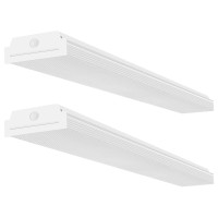 Faithsail 4Ft Led Wraparound 40W 4 Foot Led Shop Lights For Garage, 4400Lm, 4000K Neutral White, Led Wrap Around Light Fixture, Led Light Fixtures Flush Mount Office Ceiling Lighting, 2 Pack