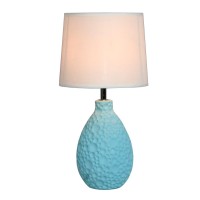 All The Rages Texturized Ceramic Oval Table Lamp