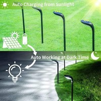 Jsot 150 Lumen Bright Solar Outdoor Lights,4 Pack Solar Pathway Lights Waterproof Landscape Lighting Path Light For Garden Decor Walkway Yard Driveway Holiday Decorative Lamp