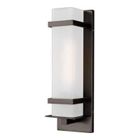 Sea Gull Lighting Generation 8520701En371 Contemporary Modern Outdoor Wall Lantern From Seagullalban Collection Dark Finish S