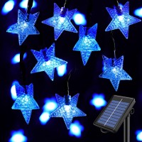 Semilits Outdoor Solar String Lights 30Ft 50Led Star Fairy String Lights For Room Decor Garden Christmas Decorative House Lights(Warm White)