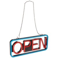 Brittech 21 X 10 Ultra Bright Led Neon Open Sign Remote Controlled Get Your Business Seen Day Or Night21 X 10 Blue