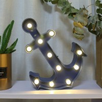 Fuchsun $$$ Led Marquee Signs Lighting Night Light Room Decoration And Gift (Blueanchor)