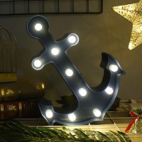 Fuchsun $$$ Led Marquee Signs Lighting Night Light Room Decoration And Gift (Blueanchor)