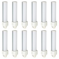 Sunlite 41349-Su Led Horizontal Pld Light Bulbs 9 Watts (26W Equivalent), 950 Lumens, G24Q Base, Ballast Dependant, Cfl Replacement, Ul Listed, 12 Pack, 35K - Neutral White