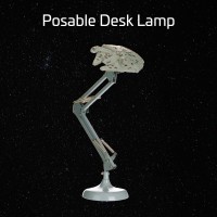 Paladone Millennium Falcon Posable Desk Lamp - Officially Licensed Disney Star Wars Merchandise - Star Wars Light Decor And Gifts For Men