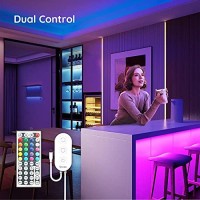 Govee Led Strip Lights, 16.4Ft Rgb Led Lights With Remote Control, 20 Colors And Diy Mode Color Changing Led Lights, Easy Installation Light Strip For Bedroom, Ceiling, Kitchen