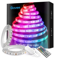 Govee 32.8Ft Led Strip Lights, Color Changing Light Strips With Remote, Rgb Led Lights For Bedroom, Living Room, Kitchen, Home, Party, Ceiling, Light Strip With Resin Coating