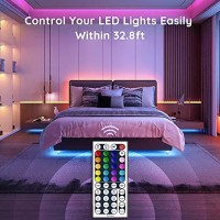 Govee 32.8Ft Led Strip Lights, Color Changing Light Strips With Remote, Rgb Led Lights For Bedroom, Living Room, Kitchen, Home, Party, Ceiling, Light Strip With Resin Coating