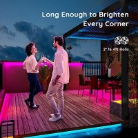 Govee 32.8Ft Led Strip Lights, Color Changing Light Strips With Remote, Rgb Led Lights For Bedroom, Living Room, Kitchen, Home, Party, Ceiling, Light Strip With Resin Coating