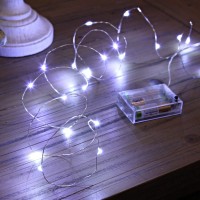 Ariceleo Led Fairy Lights Battery Operated 1 Pack Mini Battery Powered Copper Wire Starry Fairy Lights For Bedroom Christmas