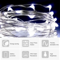 Ariceleo Led Fairy Lights Battery Operated 1 Pack Mini Battery Powered Copper Wire Starry Fairy Lights For Bedroom Christmas