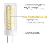 Syxkj Gy8.6 Led Bulb, 7W G8 Led Lamps, 75W Halogen Bulb Replacement, G8/Gy8.6 Bi-Pin Base G8 Light Bulbs, Ac120V 750Lm, Under Cabinet Counter Light, 2Pack (Warm White 3000K)