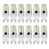 2.5W G9 Led Corn Light Bulbs(12 Pack)- 64 Leds 3014Smd 200 Lumen Warm White 3000K Replacement 20W Equivalent Halogen Bulbs For Home Lighting, Dimmable, Ac 110V