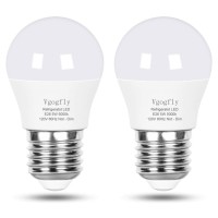 Vgogfly Led Refrigerator Light Bulb 40W Equivalent 120V A15 Fridge Waterproof Bulbs 5 W Daylight White 5000K E26 Medium Base Freezer Home Lighting Lamp Non-Dimmable(2 Pack)