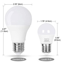 Vgogfly Led Refrigerator Light Bulb 40W Equivalent 120V A15 Fridge Waterproof Bulbs 5 W Daylight White 5000K E26 Medium Base Freezer Home Lighting Lamp Non-Dimmable(2 Pack)