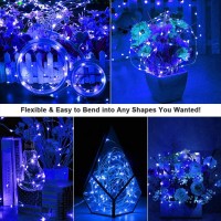 Ariceleo Led Fairy Lights Battery Operated 2 Packs Mini Battery Powered Copper Wire Starry Fairy Lights For Bedroom Christmas