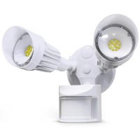 Jjc Led Security Lights,Motion Sensor Flood Light Outdoor Fixture,2000Lm 27.5W(120W Equiv.),Ip65 Waterproof,5000K Daylight White Etl Listed Outdoor Lighting White (Not Solar Powered)