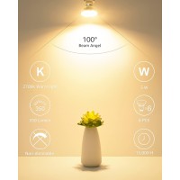 Le Gu10 Led Light Bulbs Non-Dimmable, 2700K Soft Warm Light Gu10 Bulb Replacement For Recessed Track Lighting, 3W Led Bulbs With 100