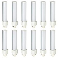 Sunlite 41350-Su Led Horizontal Pld Light Bulbs 9 Watts (26W Equivalent), 1000 Lumens, G24Q Base 4 Pin, Ballast Dependant, Cfl Replacement, Ul Listed, 12 Pack, 40K - Cool White