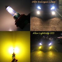 Alla Lighting ALR VERSION Newest Version Latest Design 52015202 LED fog light bulbs replacement the halogen DRL or fog light bulbAlla Lighting pursues to offer the best valuable guaranteed led light bulbs for the customers this PS24W 5201 5202 led fog lig