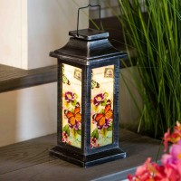 New Creative 2La972A, Evergreen Garden Fluttering Garden Friends Solar Lantern, Butterfly Outdoor D