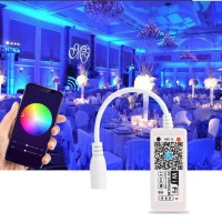 Koulate Wifi Wireless Rgb Controller, 16 Million Colors Smart Led Strip Light Ceiling Lamp Panel Lights Remote Control 30 Meters Range 5-28V Controller Compitable With Android Ios Phone