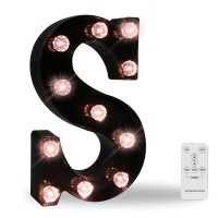 Led Black Alphabet Marquee Letters Sign Light Up Marquee Number Letter Lights Sign With Diamond Bulb For Night Light Home Bar Ch