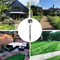 Lovenite Solar Pathway Lights, Led Stainless Steel Waterproof Landscape Lighting Outdoor Lights For Patio Lawn Garden Pathway Decor(Cool White-16 Pack)