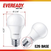 Eveready Led Light Bulbs, Non-Dimmable, 60 Watt Equivalent Light Bulbs (9W Led Bulb), 800 Lumens, 2700K Soft White Color, A19 E26 Base Led Replacement For Halogen Bulb, Ul Certified - 24 Pack