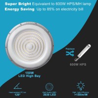 Lightdot 150W Led High Bay Light For Shopbarn 5000K 21000Lm Eqv To 600W Hpsmh High Bay Led Lights With Plug For Commercial