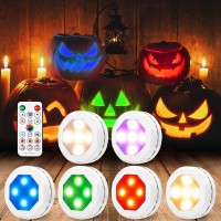 Litake Halloween Pumpkin Lights Color Changing Jackolantern Lights With Timer Remote Control Battery Operated Rgb Pumpkin Lig