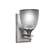 Uptowne 1 Light Wall Sconce Shown In Aged Silver Finish With 5